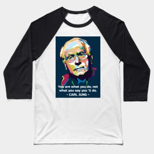 Carl Jung and bestquotes in WPAP Baseball T-Shirt